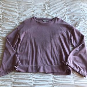 Lavender Cropped Sweater
